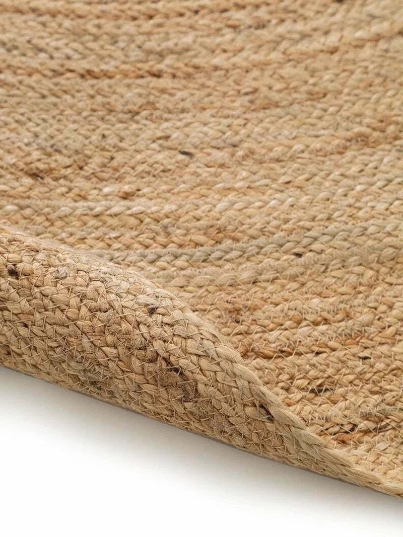 Handwoven Jute Reversible Area Rug – Natural Woven Oval Carpet for Home and Outdoor Use - Interior and Exterior Rug