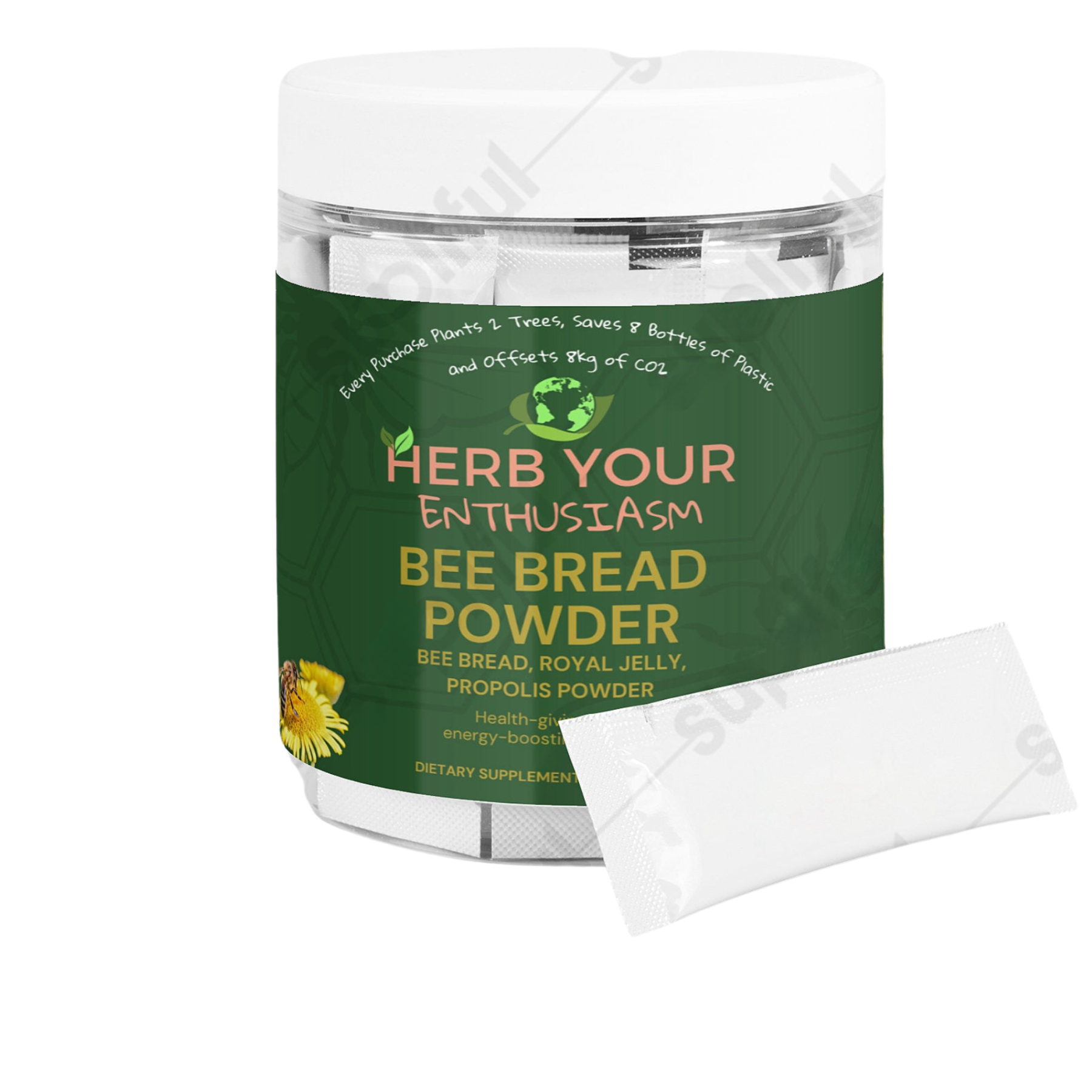 Herb Your Enthusiasm Non-GMO 100% Natural Bee Bread Powder - Natural Extracts