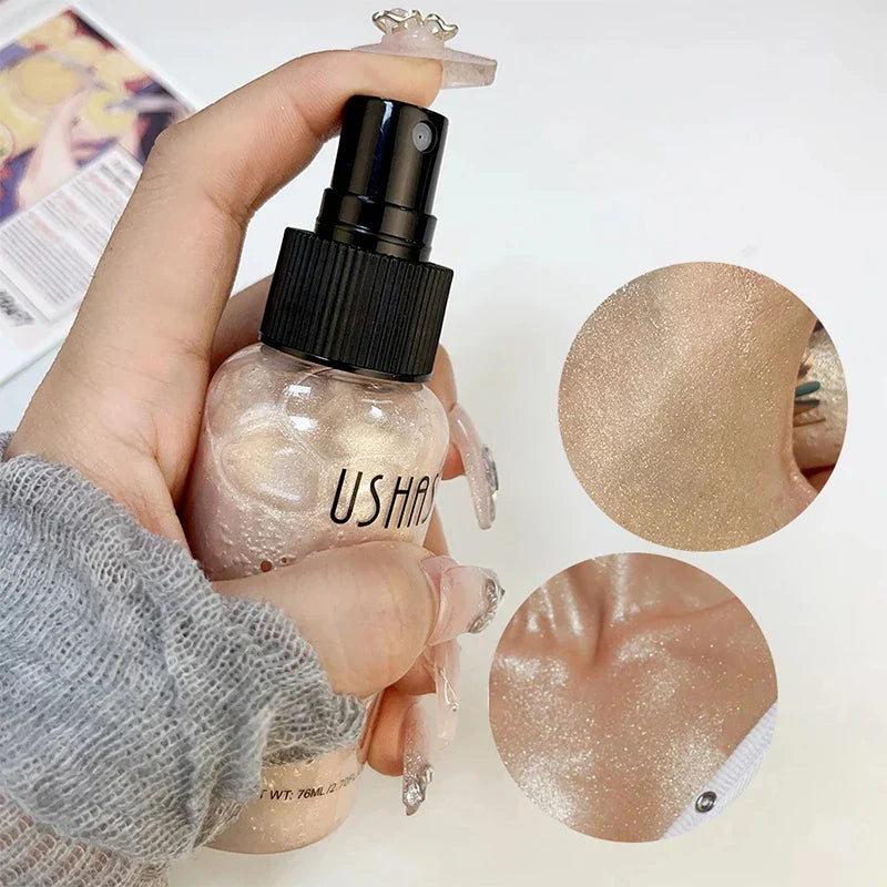 Highlight Palette Sequins Facial Contour Brightening Makeup Shimmer Illuminating Makeup Pearl Full Body Highlighting