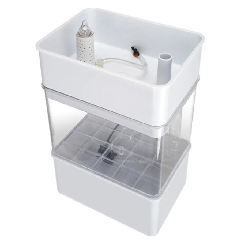 Home Mini Hydroponics Aquaponics Plant Growing System with Fish Tank – Compact Indoor Garden & Aquarium Combo for Herbs
