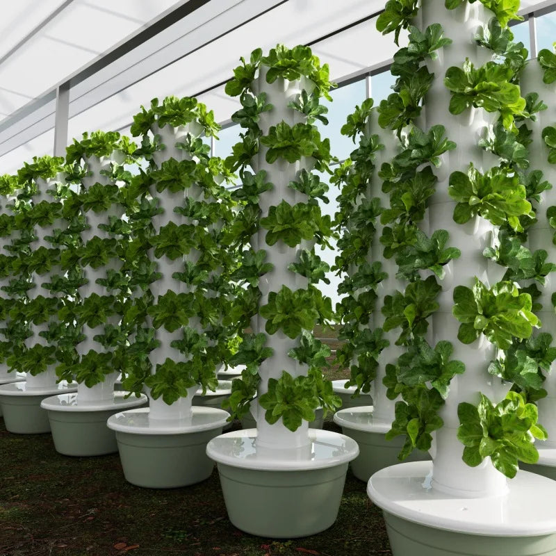 Hydroponic System Vertical Planter – Aeroponic Grow Tower for Plants Vegetables and Herbs | Space-Saving Hydroponics