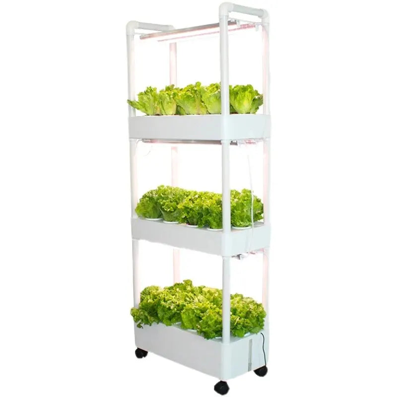 Hydroponics Growing System Indoor Garden Kit - 3 Layers 42 Pods with LED Light for Vegetables Strawberries & Herbs
