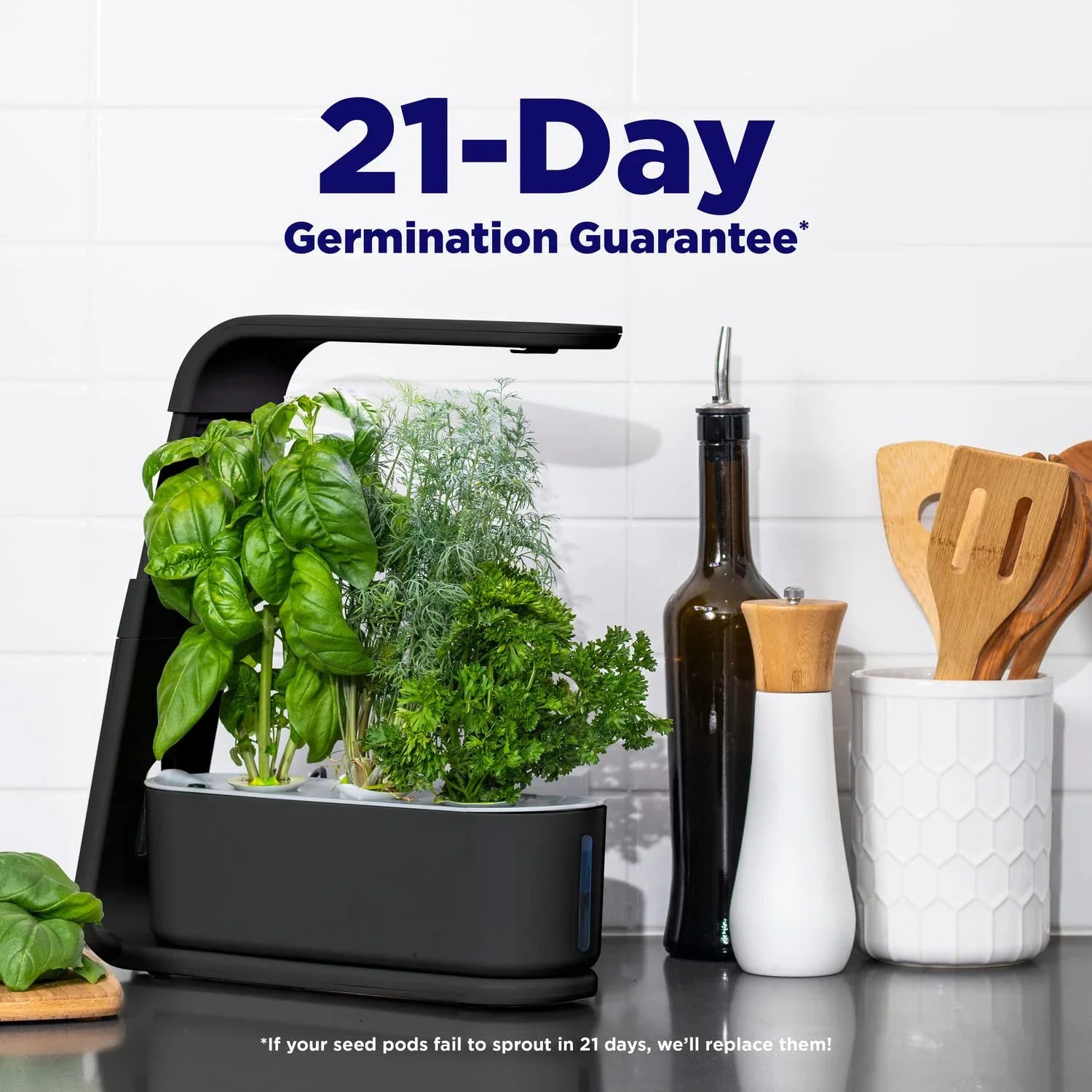 Hydroponics Growing System with Seed Pod Kit – Height Adjustable Automatic Timing LED Grow Lights Indoor Garden Water