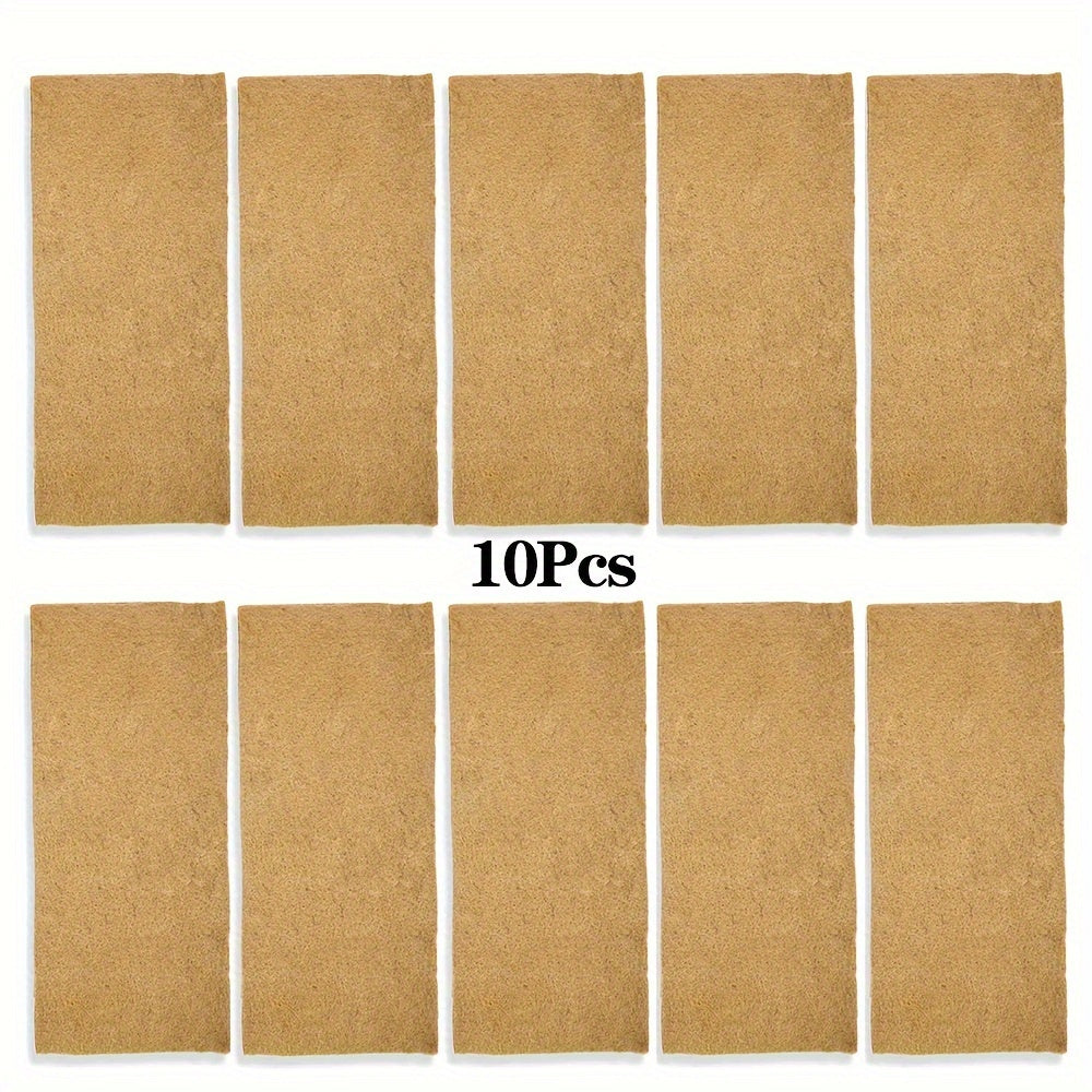 Jute Microgreens Grow Mats – Eco-Friendly Hydroponic Grow Pads for Sprouting Trays Microgreens and Wheatgrass - 10Pcs