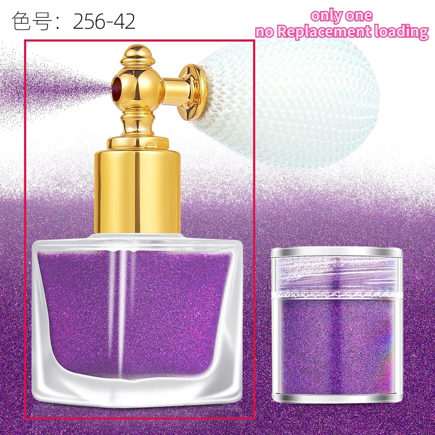 Makeup Glitter Spray- Silver & Gold Glitter Spray for Face Hair Nails & Body - Chunky Glitter Powder for All