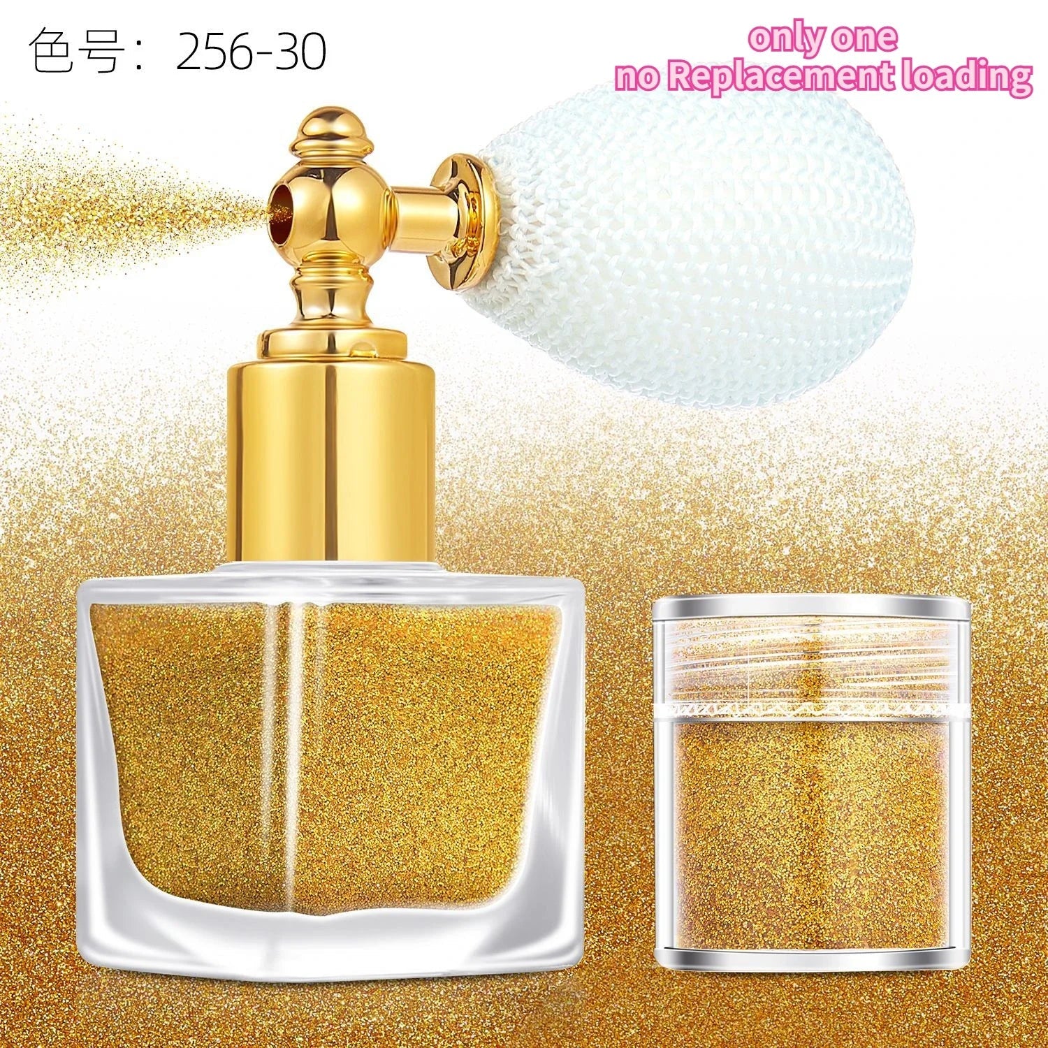 Makeup Glitter Spray- Silver & Gold Glitter Spray for Face Hair Nails & Body - Chunky Glitter Powder for All