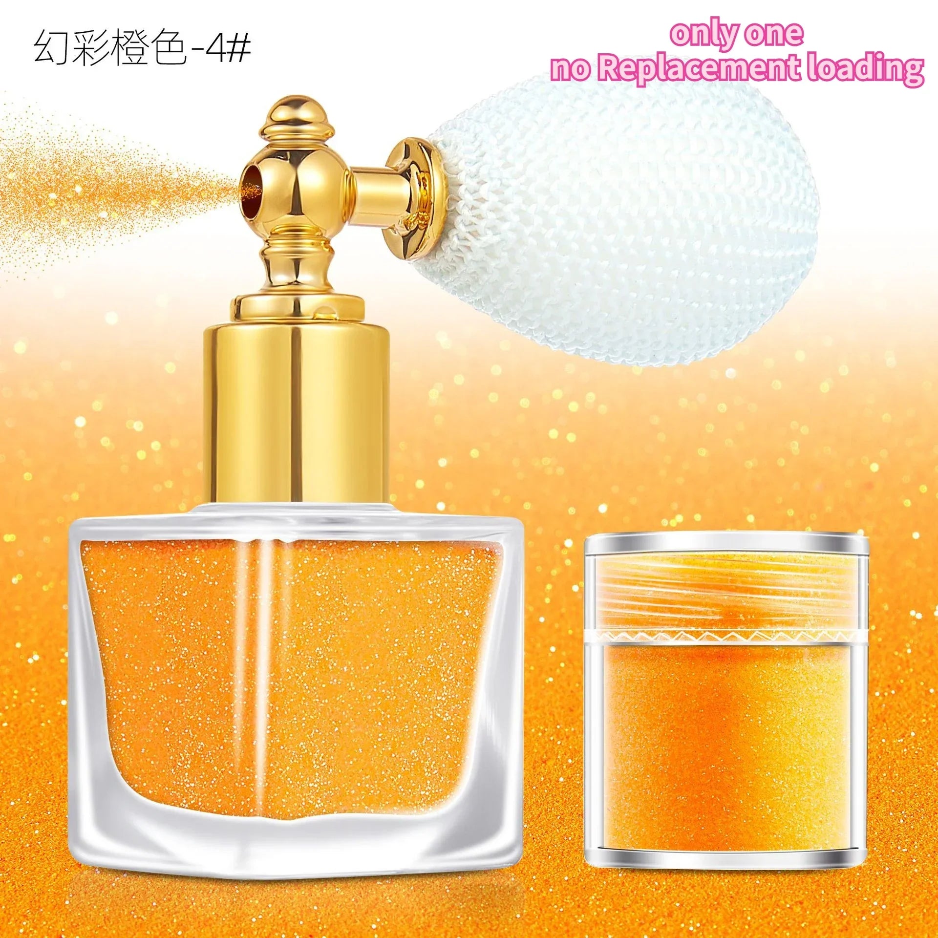 Makeup Glitter Spray- Silver & Gold Glitter Spray for Face Hair Nails & Body - Chunky Glitter Powder for All