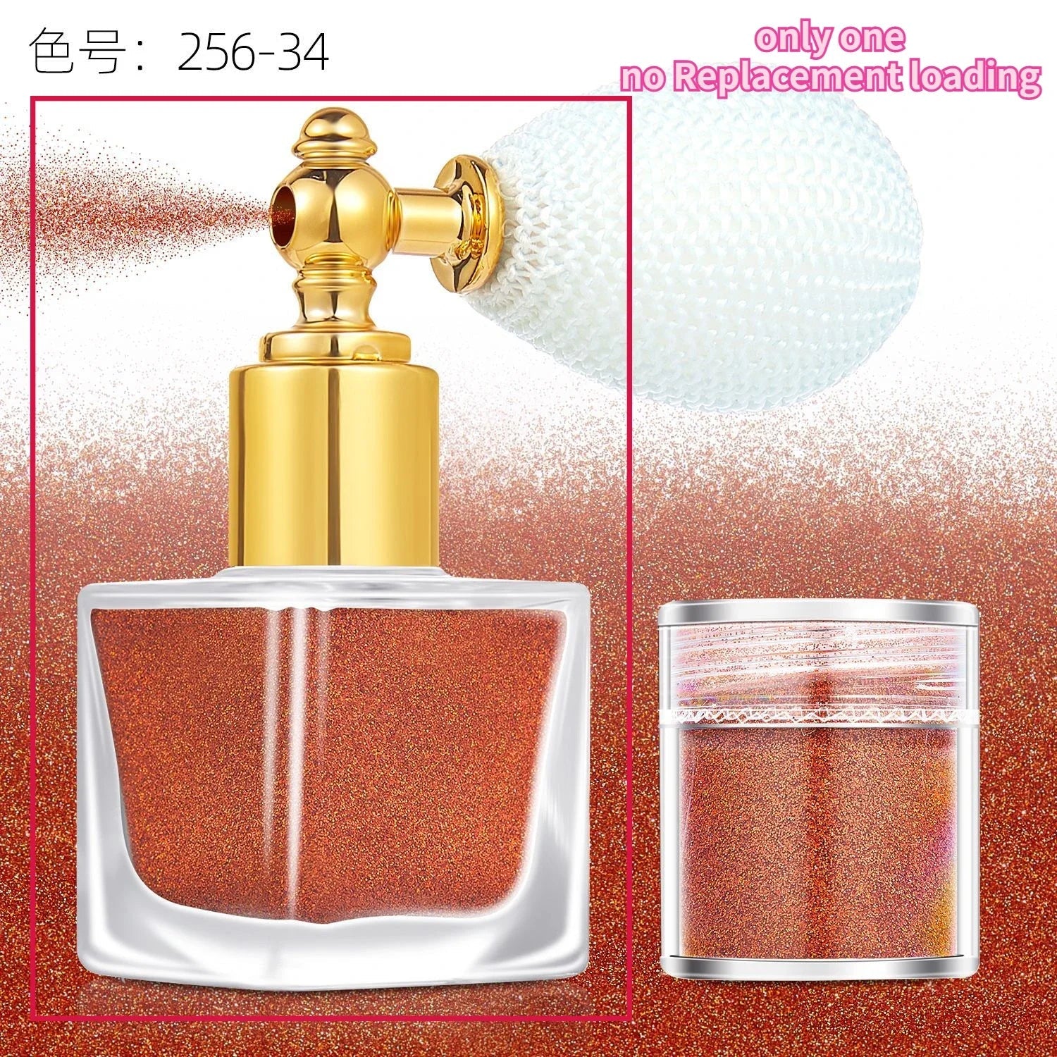 Makeup Glitter Spray- Silver & Gold Glitter Spray for Face Hair Nails & Body - Chunky Glitter Powder for All