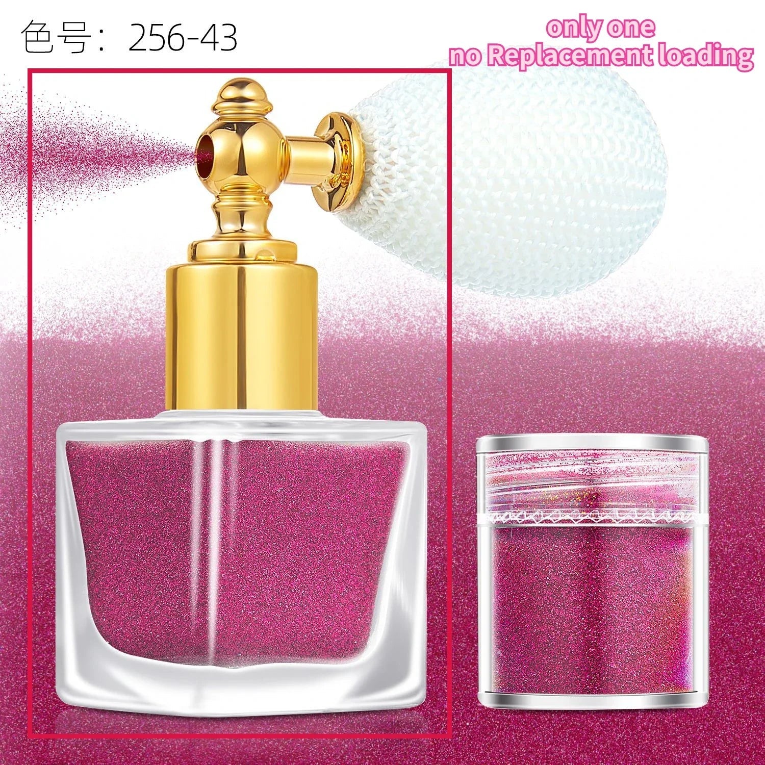 Makeup Glitter Spray- Silver & Gold Glitter Spray for Face Hair Nails & Body - Chunky Glitter Powder for All