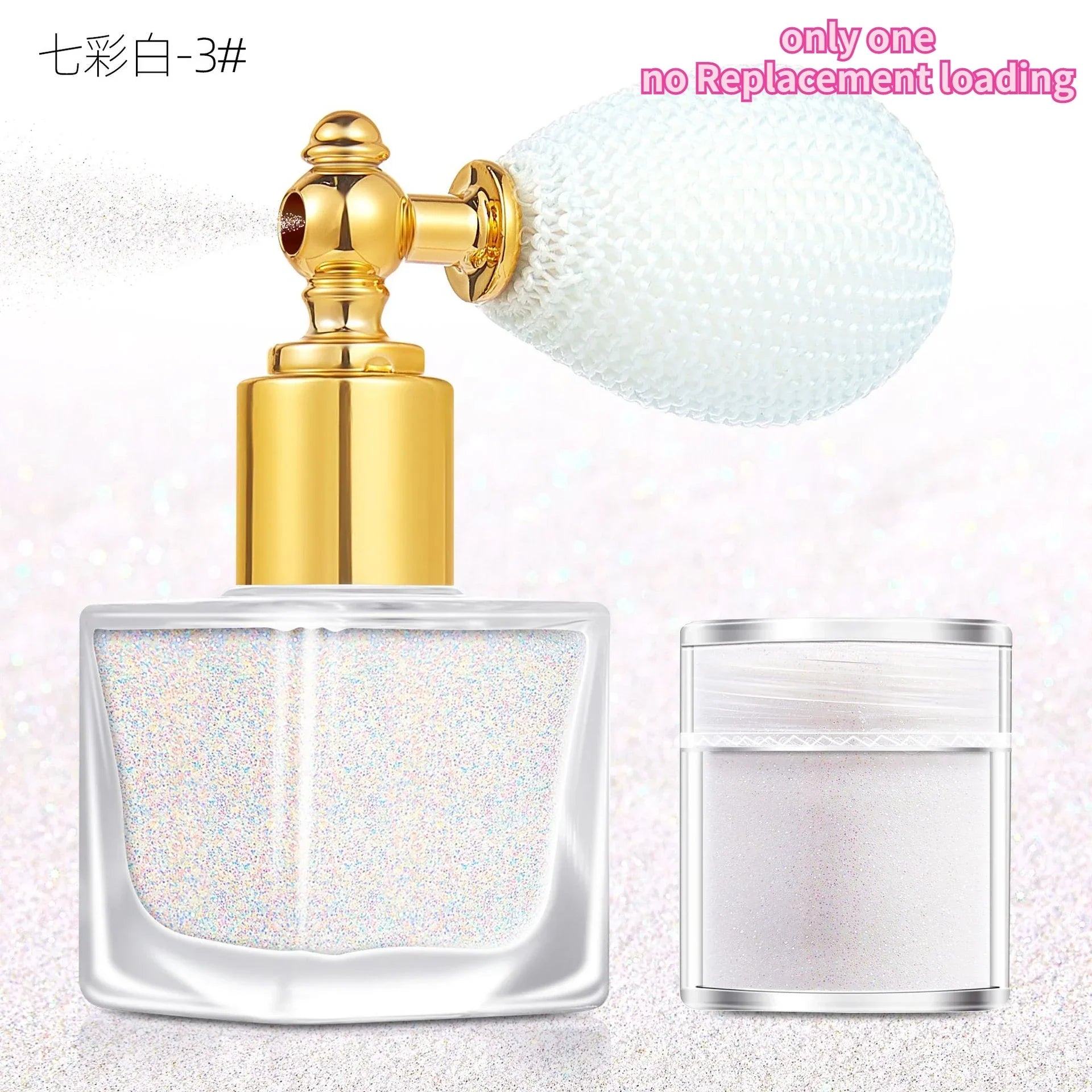 Makeup Glitter Spray- Silver & Gold Glitter Spray for Face Hair Nails & Body - Chunky Glitter Powder for All