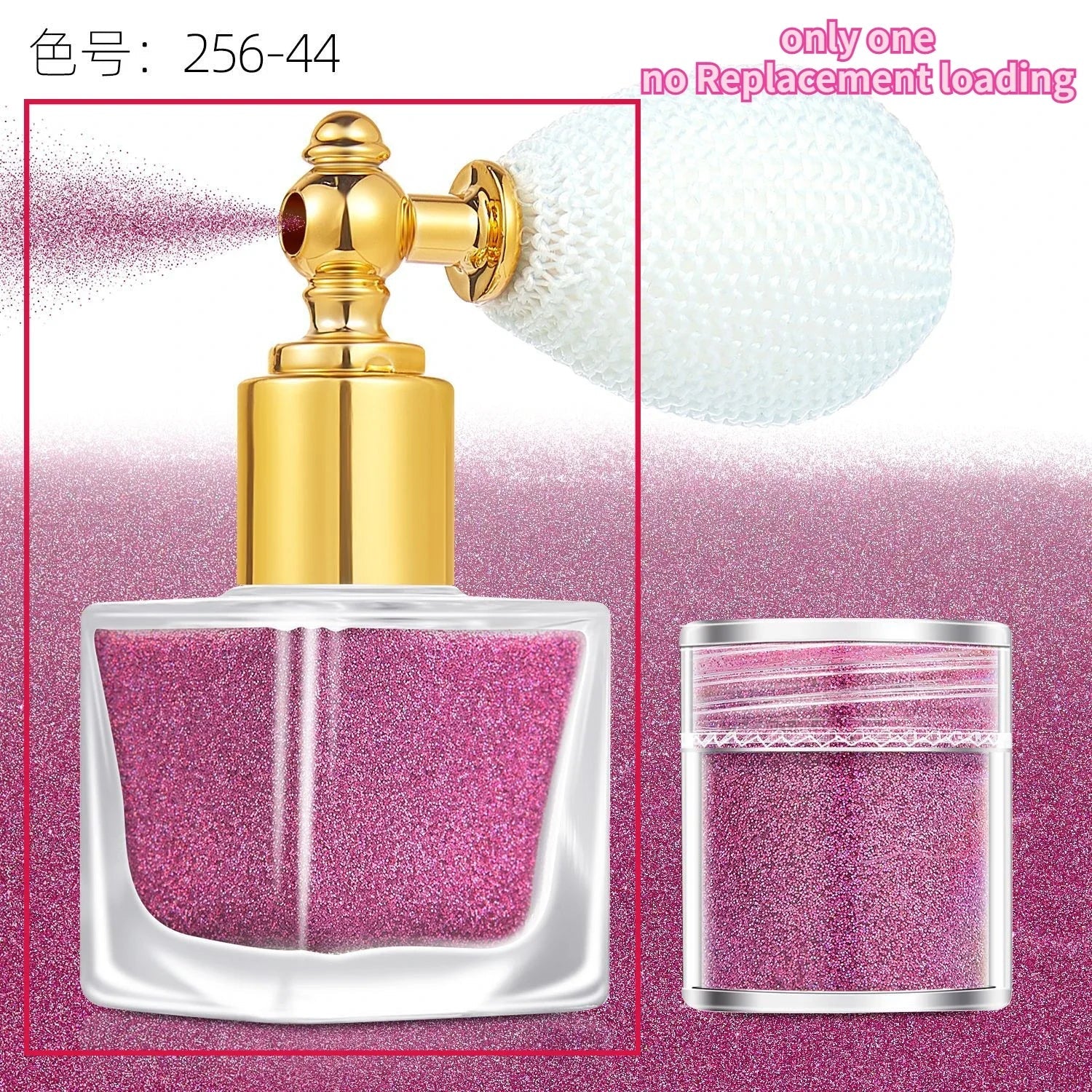 Makeup Glitter Spray- Silver & Gold Glitter Spray for Face Hair Nails & Body - Chunky Glitter Powder for All