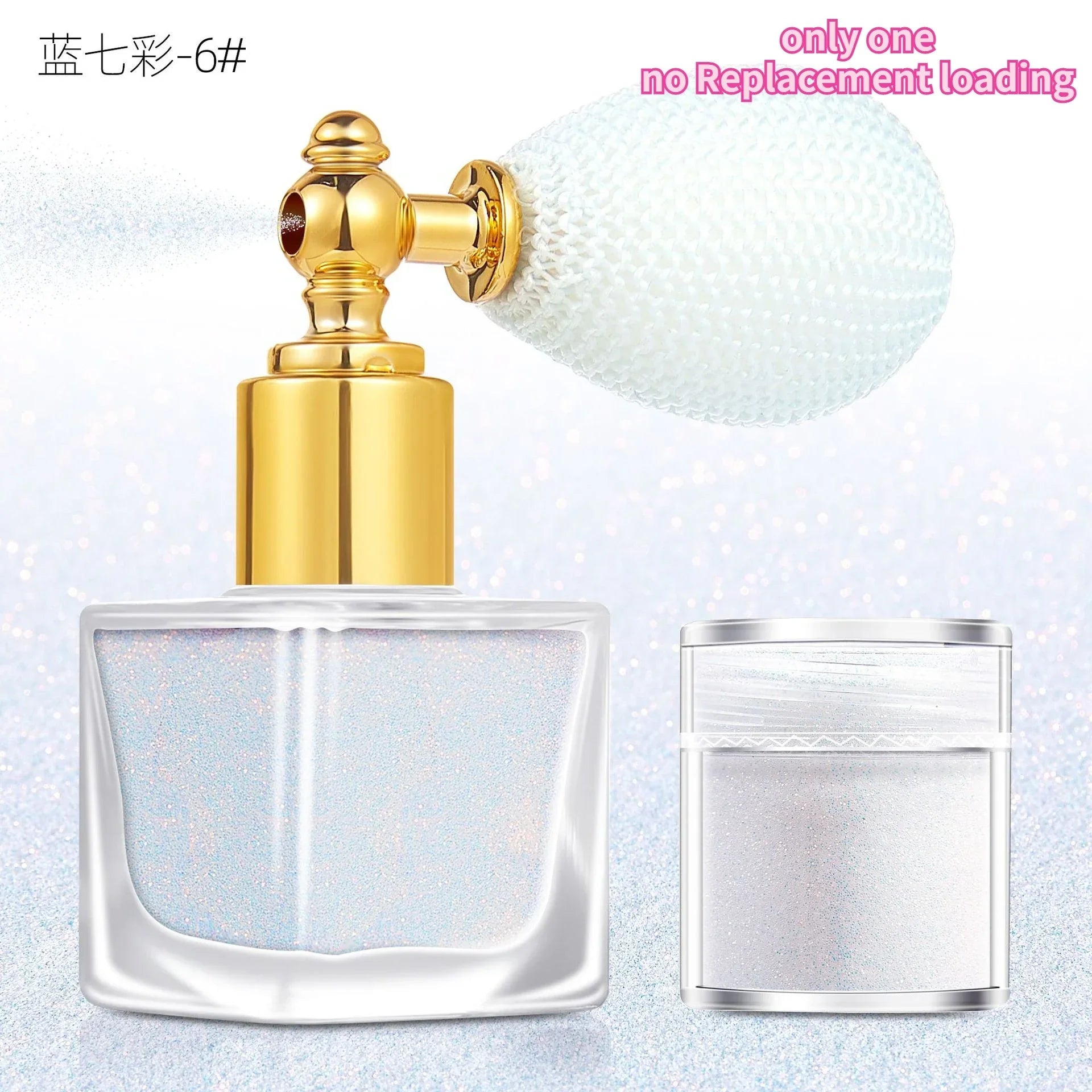 Makeup Glitter Spray- Silver & Gold Glitter Spray for Face Hair Nails & Body - Chunky Glitter Powder for All