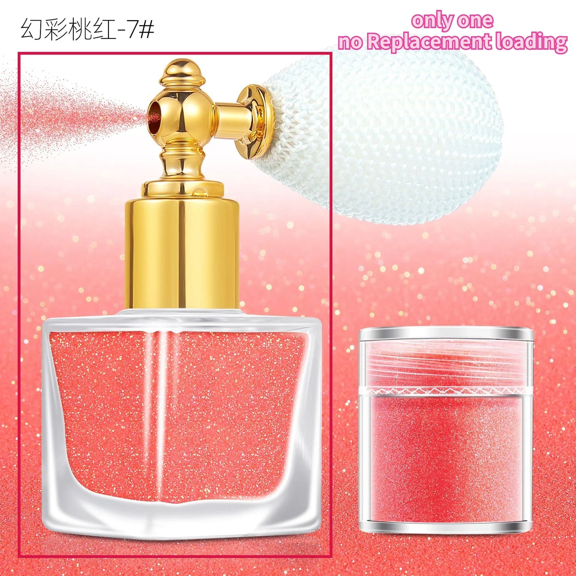 Makeup Glitter Spray- Silver & Gold Glitter Spray for Face Hair Nails & Body - Chunky Glitter Powder for All