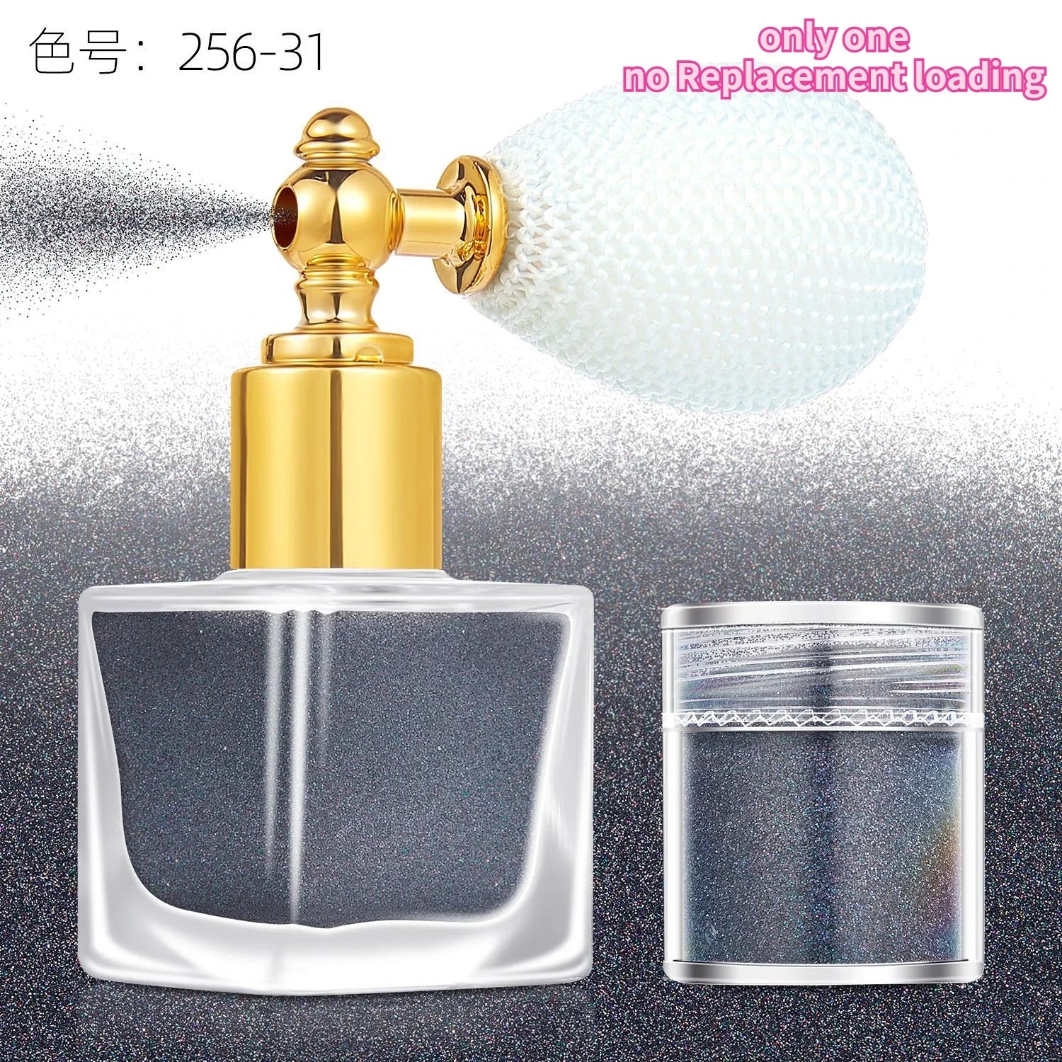 Makeup Glitter Spray- Silver & Gold Glitter Spray for Face Hair Nails & Body - Chunky Glitter Powder for All