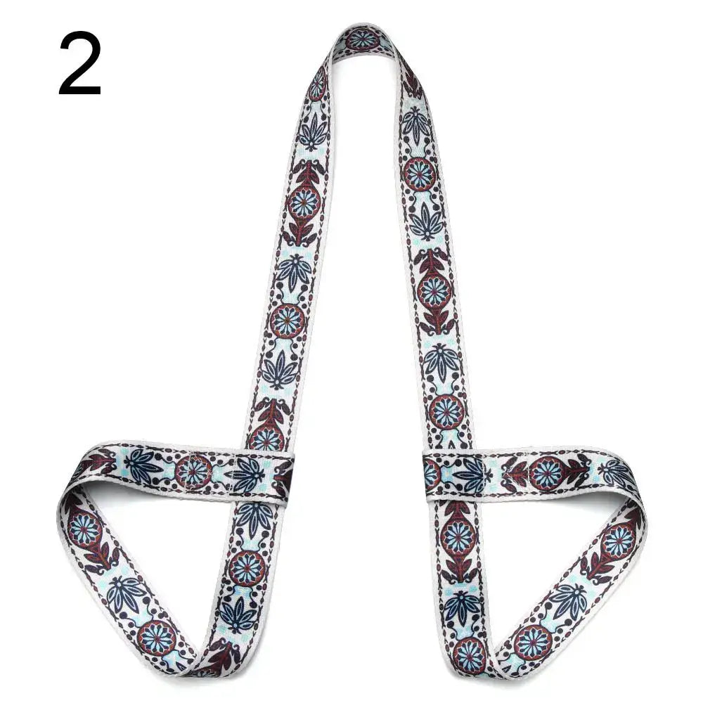 Multicolor Exercise Stretch Sports Accessories Yoga Mat Strap Belts Yoga Belt Carry Straps Sport Sling Shoulder - 2