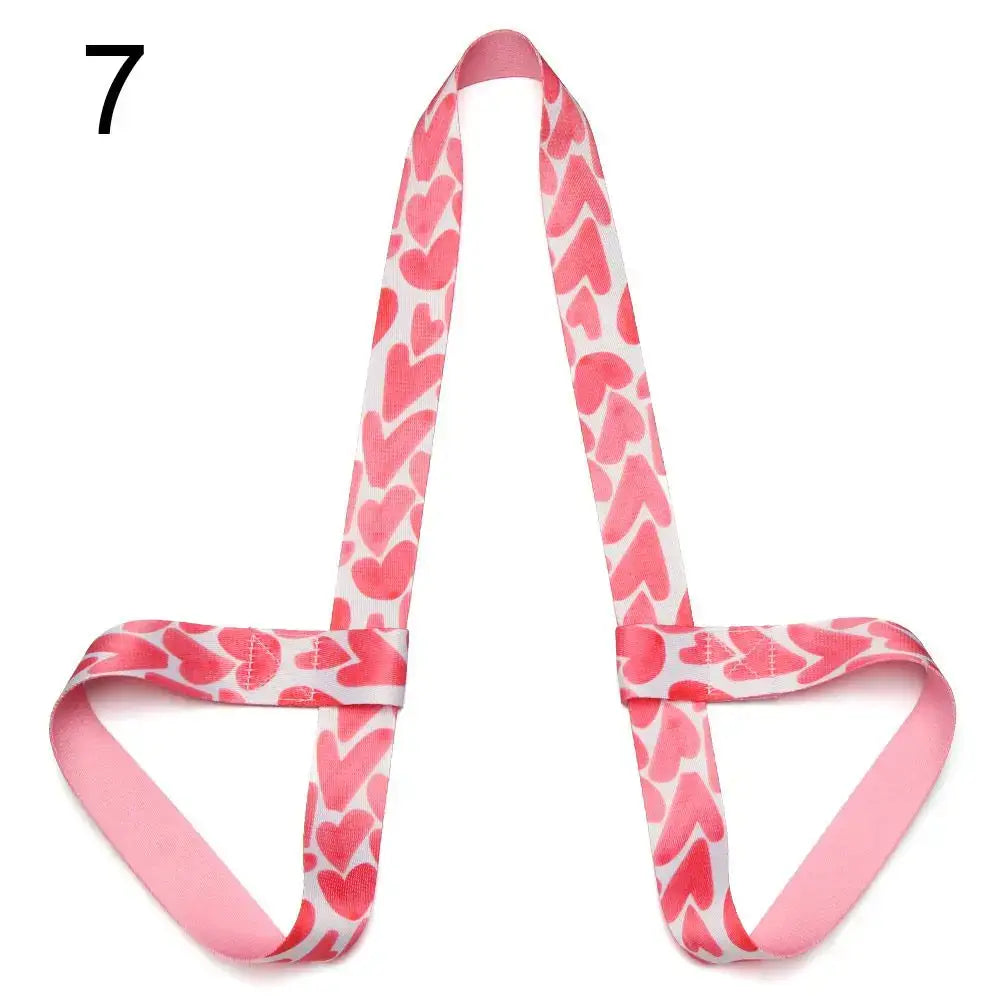 Multicolor Exercise Stretch Sports Accessories Yoga Mat Strap Belts Yoga Belt Carry Straps Sport Sling Shoulder - 7