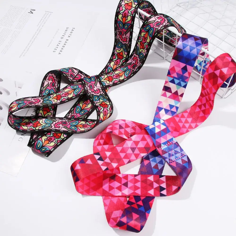 Multicolor Exercise Stretch Sports Accessories Yoga Mat Strap Belts Yoga Belt Carry Straps Sport Sling Shoulder - Yoga