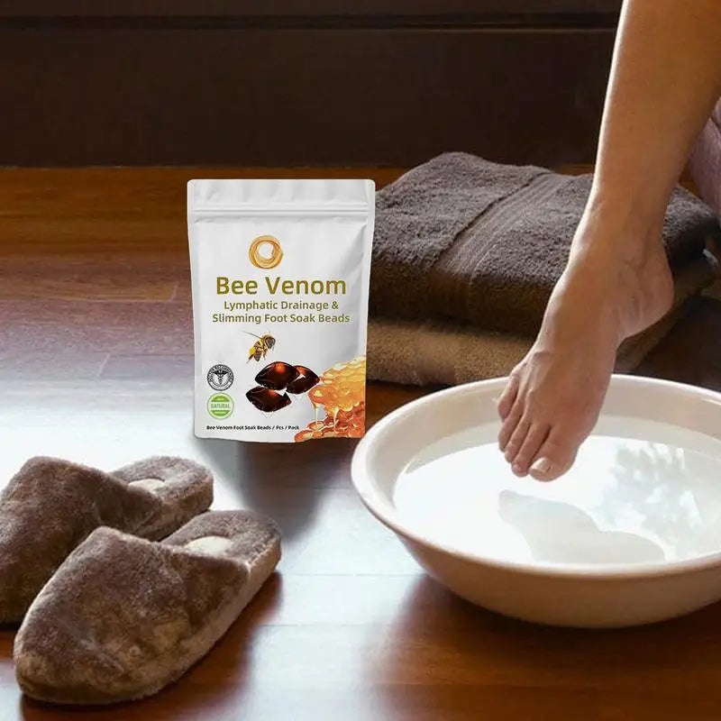 Natural Herbal Foot Soak Gel Detox Capsule - Foot Cleansing Bath Soak Beads for Relaxation Slimming and Reflexology Spa