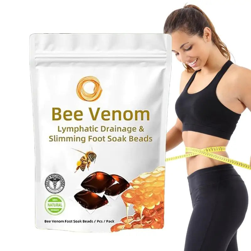 Natural Herbal Foot Soak Gel Detox Capsule - Foot Cleansing Bath Soak Beads for Relaxation Slimming and Reflexology Spa
