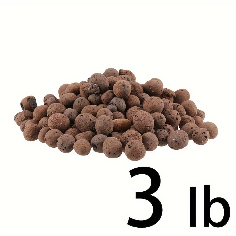 Organic Ceramic Leca Clay Pebbles 10-15mm – Lightweight Natural-Looking Plant Expansion Stones for Enhanced Soil Health