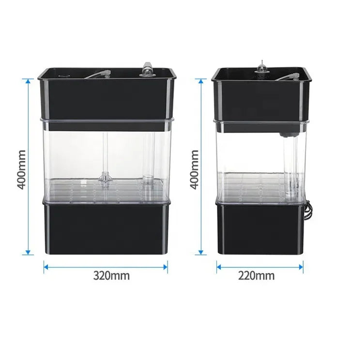 Smart Growing System Fish Tank – All-in-One Aquaponic Mini Farm with LED Grow Light - Aquaponics