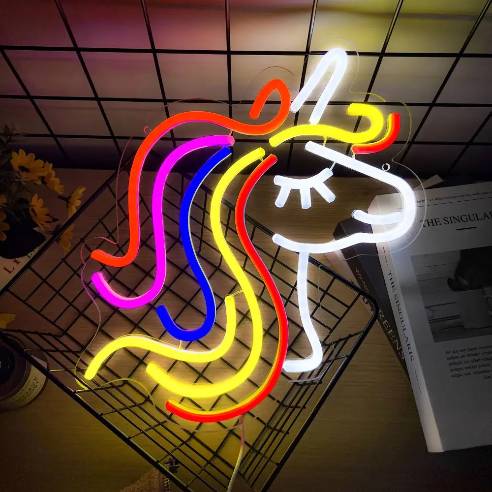 Unicorn Neon Wall Decoration - Perfect for Palm Beach Summer House Coffee Shop Bar Holiday Party Decor & Gifts