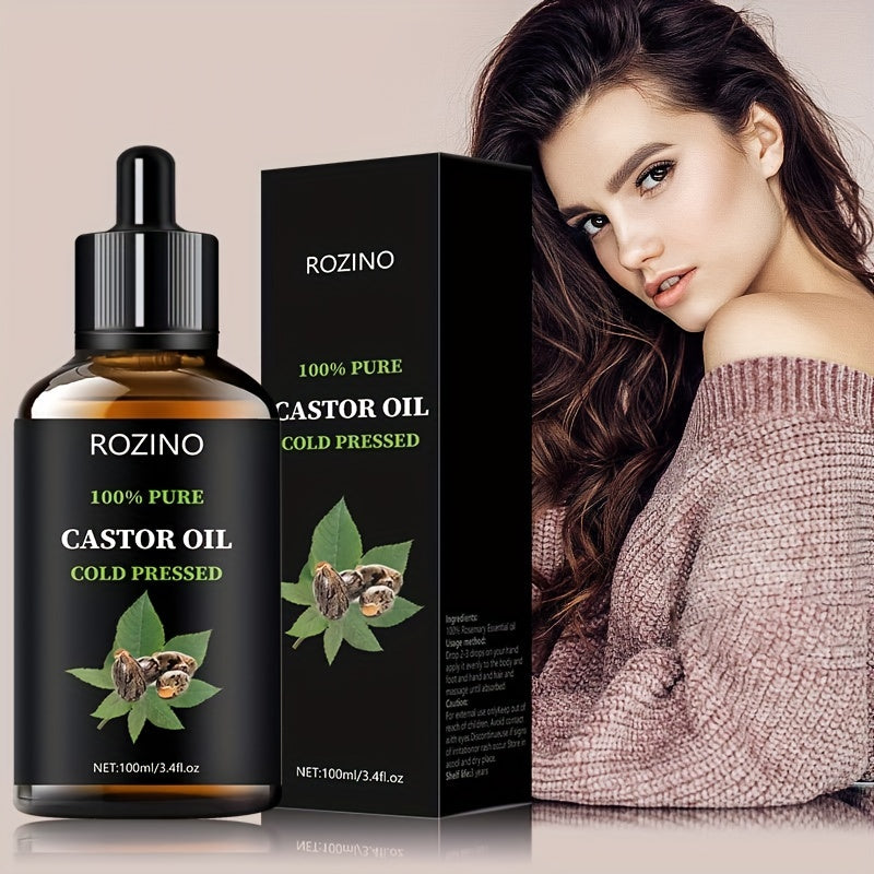 Unrefined Castor Oil - Cold Pressed - 100ml - Health and Beauty