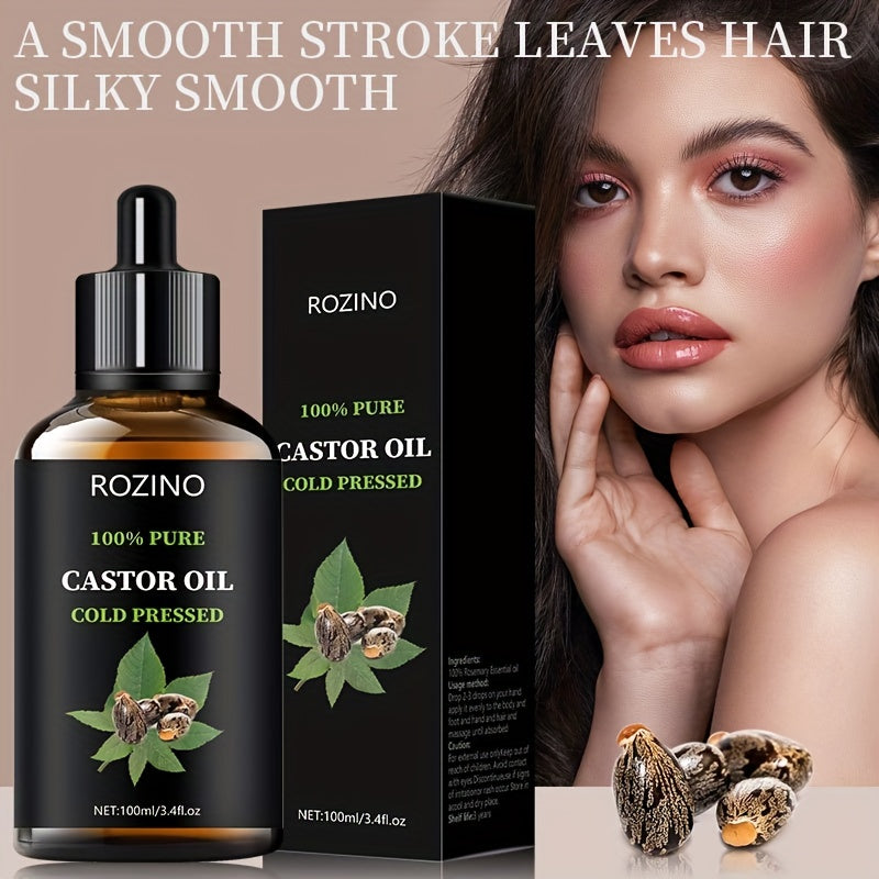 Unrefined Castor Oil - Cold Pressed - 100ml - Health and Beauty