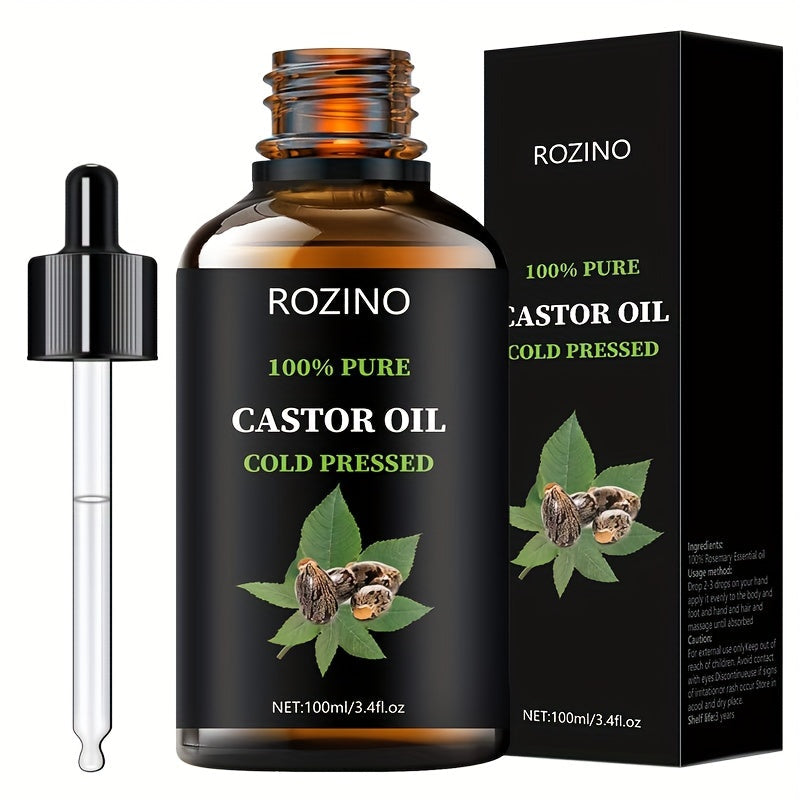 Unrefined Castor Oil - Cold Pressed - 100ml - Health and Beauty