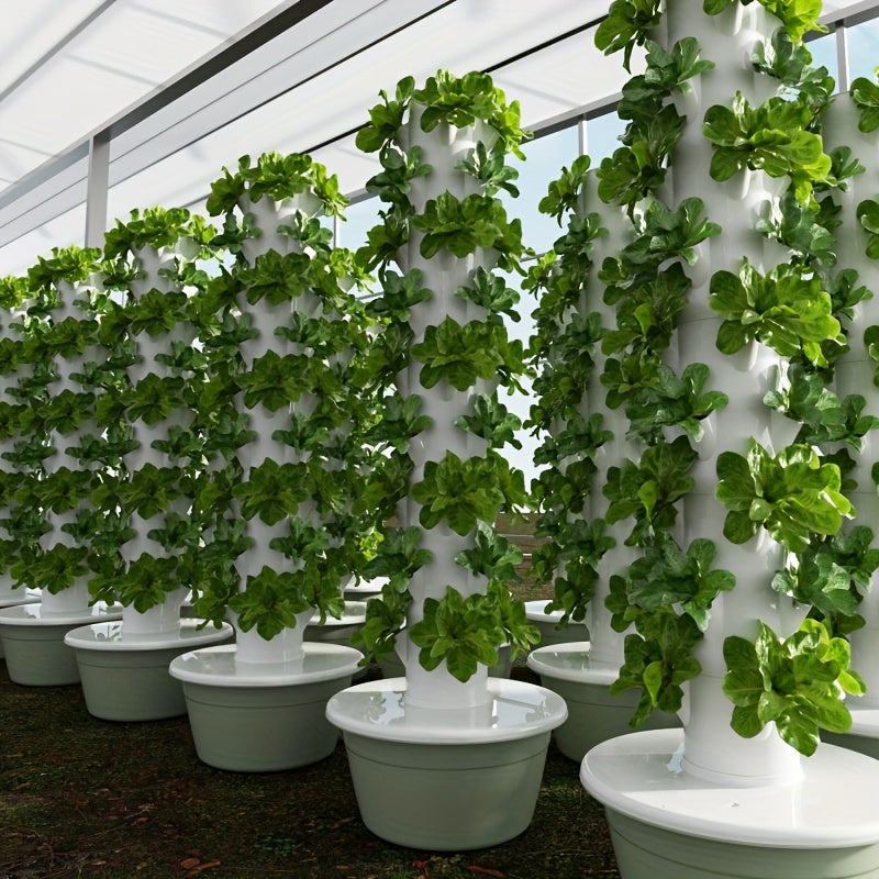 Versatile Multi-Layer Strawberry & Vegetable Grow Tower – Modern Hydroponic Indoor/Outdoor Planter (Water Pump
